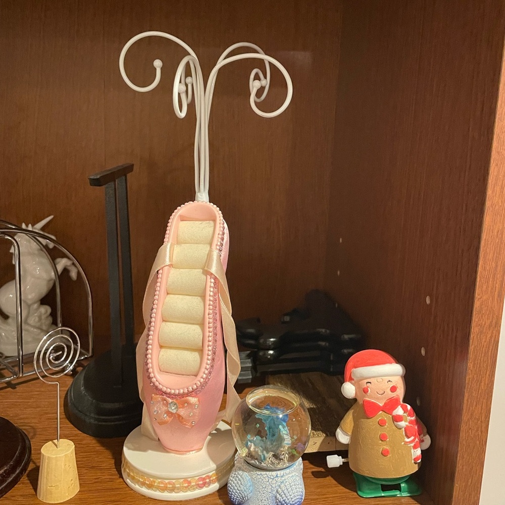 Pink Ballet Shoe Jewelry Holder